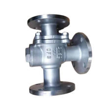 Stainless steel tee flange investment casting ball valve